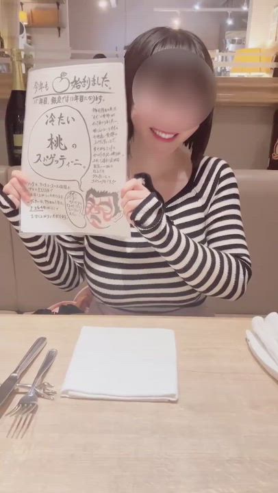 母と桃とイタリアン🍑